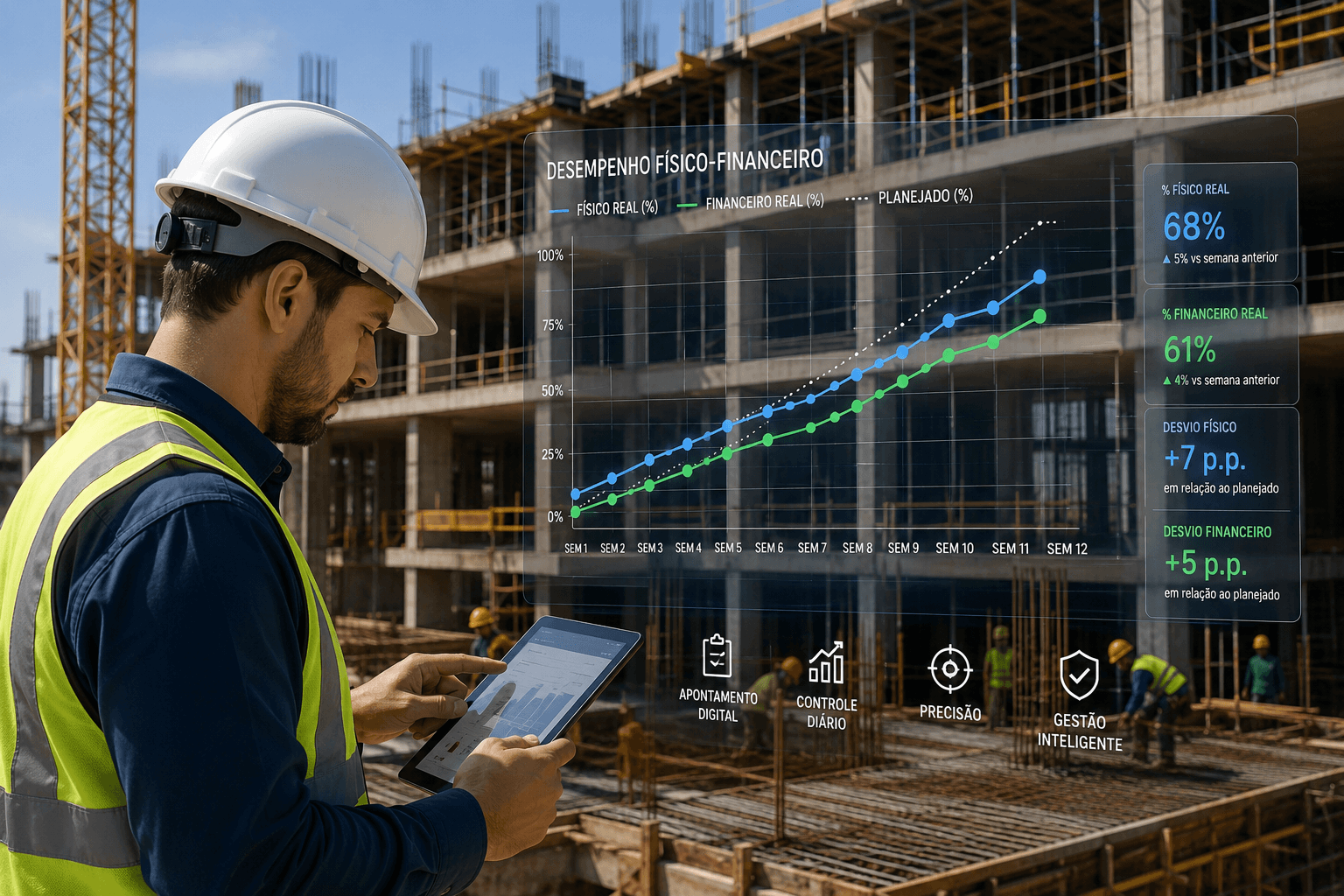 Gargalos na Construção Civil: Como o Apontamento Digital Elimina Desperdícios